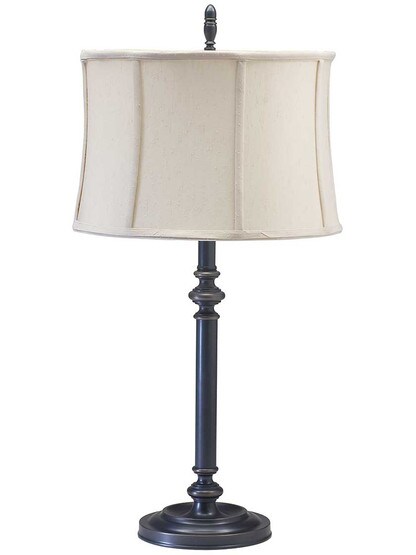 Coach Table Lamp in Oil-Rubbed Bronze.